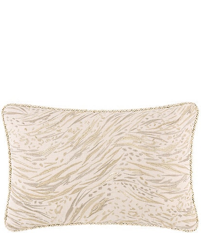 Rose Tree Cara Twist Cord Trim Embroidered Boudoir Pillow