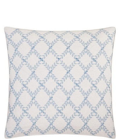 Rose Tree Dominica Diamond Lattice Patterned Euro Sham