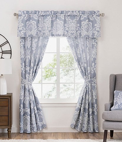Rose Tree Floral Damask Window Treatments