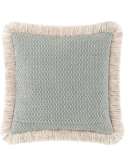 Rose Tree Komodo Fringed Trim Reversible Decorative Square Pillow
