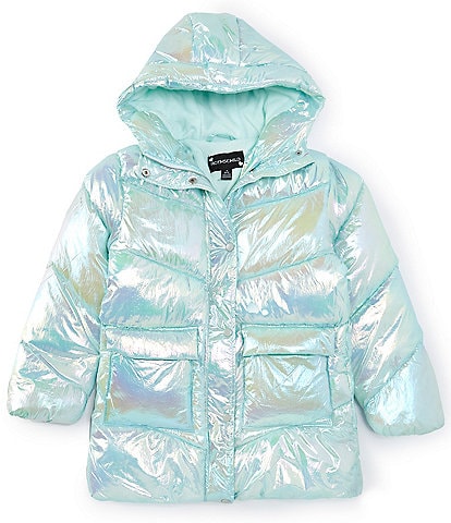 Rothschild Big Girls 7-16 Crinkle Iridescent Coat