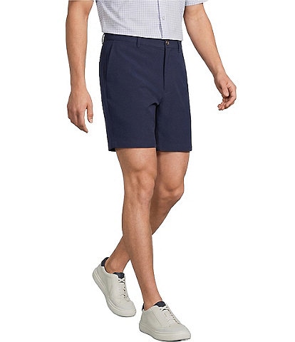 Roundtree & York Performance Flat Front Partial E-Waist 7#double; Shorts