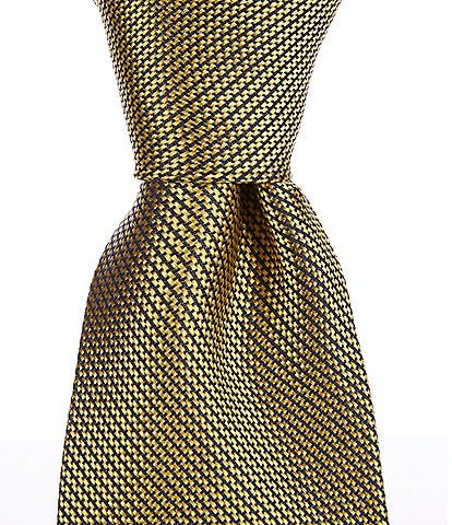 Roundtree & Yorke Solid Textured 3 3/8" Silk Tie