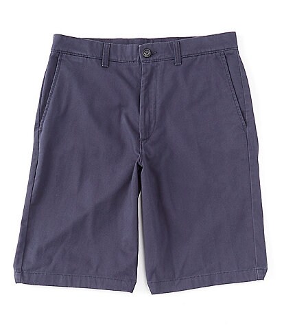 Roundtree & Yorke Flat Front Stretch Washed 11#double; Inseam Chino Shorts