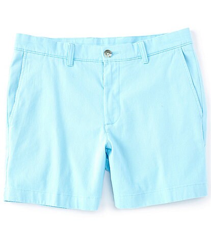 Roundtree & Yorke 5#double; Inseam Flat-Front Washed Chino Short