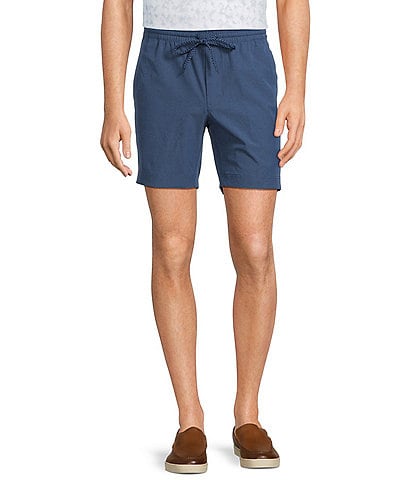 Roundtree & Yorke 7#double; Flat Front Performance Pull On Shorts