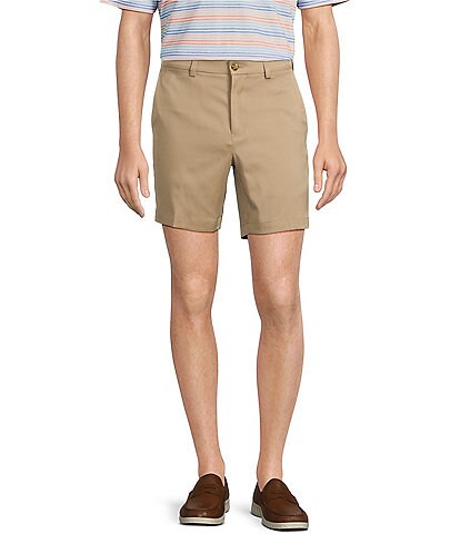 Roundtree & Yorke The Fairway 7#double; Flat Front Performance Shorts
