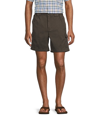 Roundtree & Yorke Flat Front 7#double; Inseam Hiker Chino Cargo Shorts