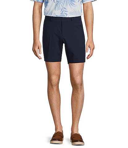 Roundtree & Yorke The Links to Lounge 8" Flat Front Performance Pull On Shorts