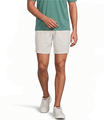 Roundtree & Yorke 8#double; Inseam Flat Front Performance Pull-On Shorts
