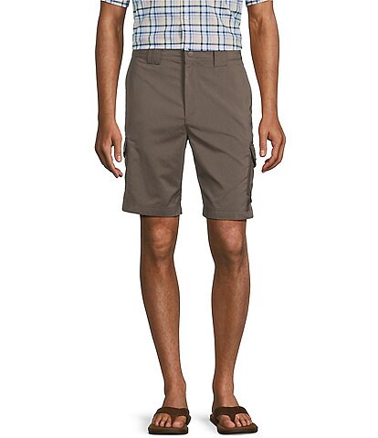 Roundtree & Yorke Classic-Fit Flat-Front Performance Stretch 9#double; Inseam Cargo Shorts