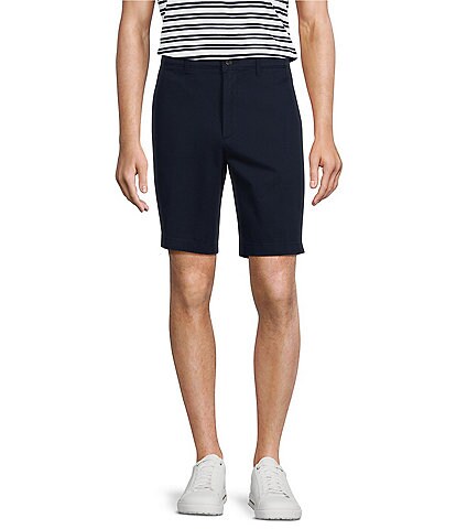 Roundtree & Yorke Flat-Front Stretch Washed 9#double; Inseam Chino Shorts