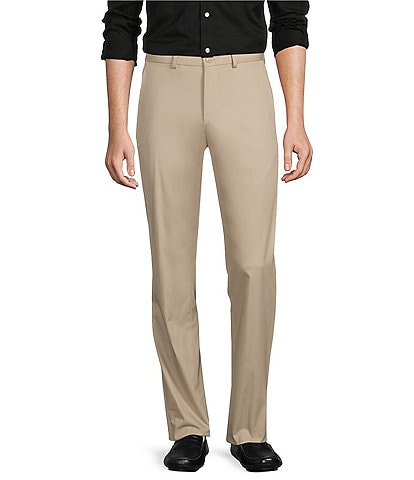 Roundtree & Yorke Andrew Classic Straight Fit Flat Front Luxury Chino Pants