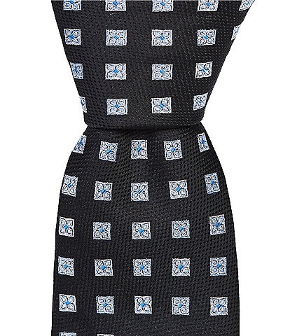 Roundtree & Yorke Apollo Mini Squares Traditional Silk Blend Tie
