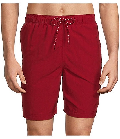 Roundtree & Yorke Aqua-Charter 7" Solid Swim Trunks