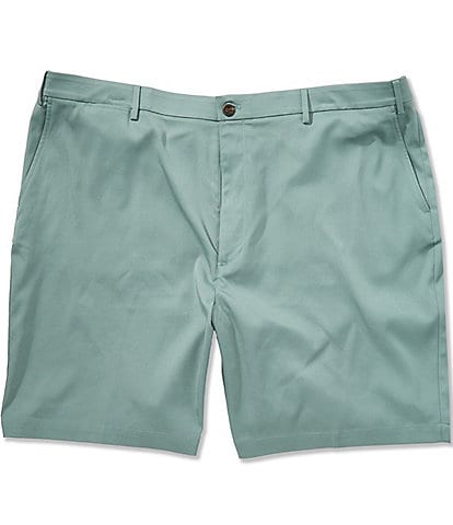 Roundtree & Yorke Big & Tall 9#double; and 11#double; Inseam Solid Performance Shorts