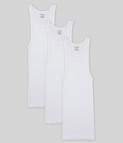 Roundtree & Yorke Big & Tall Athletic Tanks 3-Pack