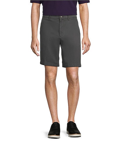Roundtree & Yorke Big & Tall Casuals Classic Fit Flat Front Washed Chino 9#double; And 11#double; Inseam Shorts