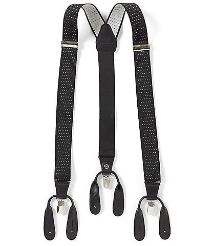 Roundtree & Yorke Big & Tall Dotted Suspenders