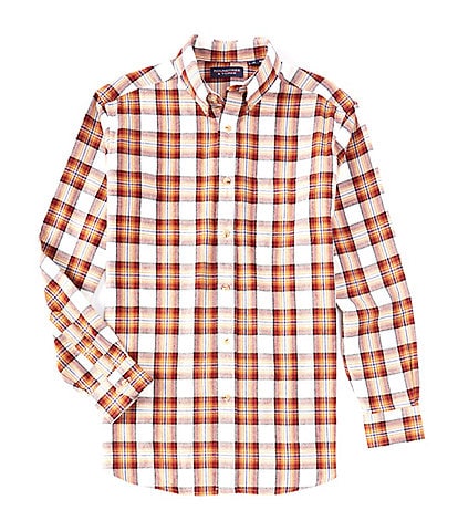 Roundtree & Yorke Big & Tall Long Sleeve Flannel Plaid Shirt