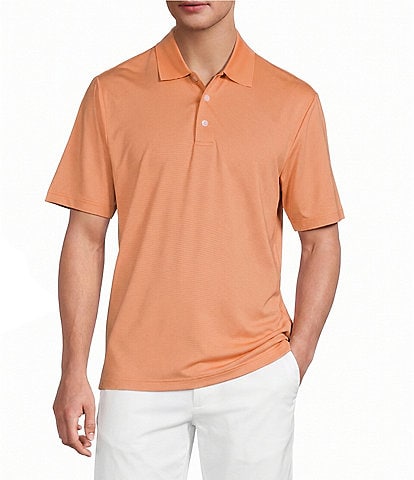 Roundtree & Yorke Big & Tall Performance Short Sleeve Solid Birdseye Polo