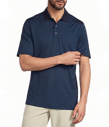 Roundtree & Yorke Big & Tall Performance Short Sleeve Solid Birdseye Polo