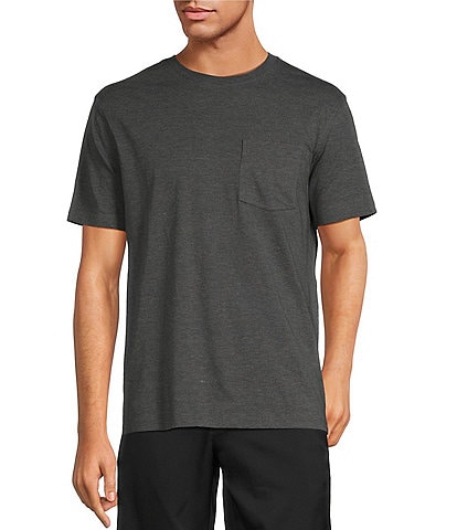 Roundtree & Yorke Big & Tall Short Sleeve Solid Pocket Crew T-Shirt