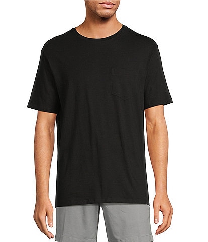 Roundtree & Yorke Big & Tall Short Sleeve Solid Pocket Crew T-Shirt