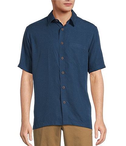 Roundtree & Yorke Big & Tall Short Sleeve Solid Sport Shirt
