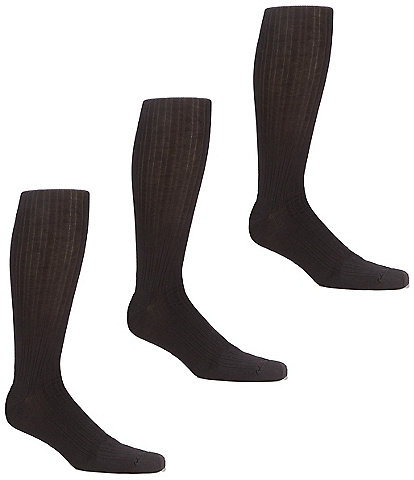 Roundtree & Yorke Big & Tall Solid Over-the-Calf Socks 3-Pack