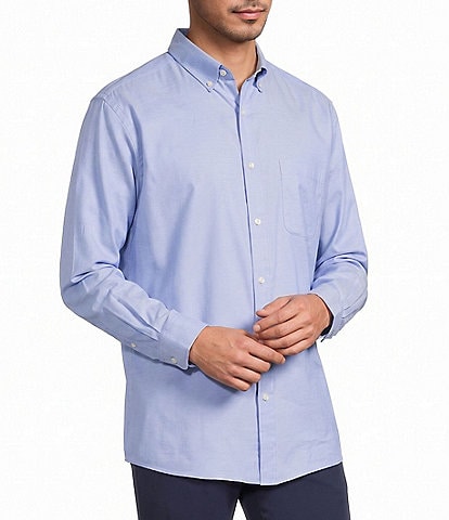 Roundtree & Yorke Big & Tall Solid Oxford Sport Shirt