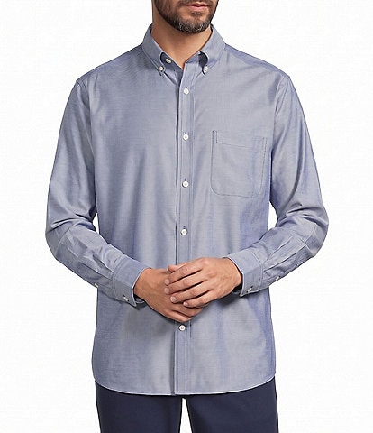 Roundtree & Yorke Big & Tall Solid Oxford Sport Shirt