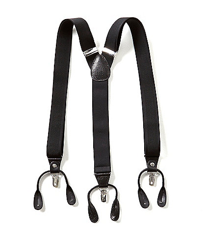 Roundtree & Yorke Big & Tall Solid Suspenders