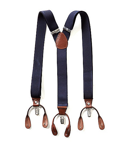 Roundtree & Yorke Big & Tall Solid Suspenders
