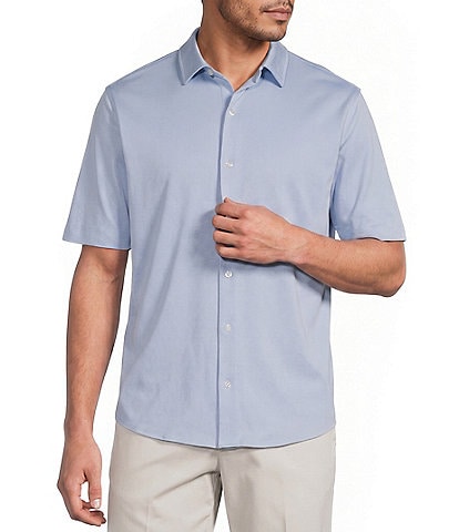 Roundtree & Yorke Big & Tall TravelSmart Short Sleeve Button Front Shirt