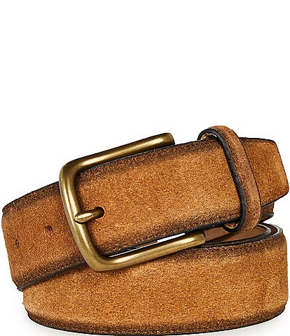 Roundtree & Yorke Burnished Suede Belt