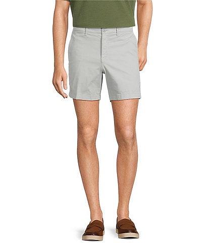 Roundtree & Yorke Casual Straight Fit Flat Front Tech Pocket Printed 7" Inseam Shorts