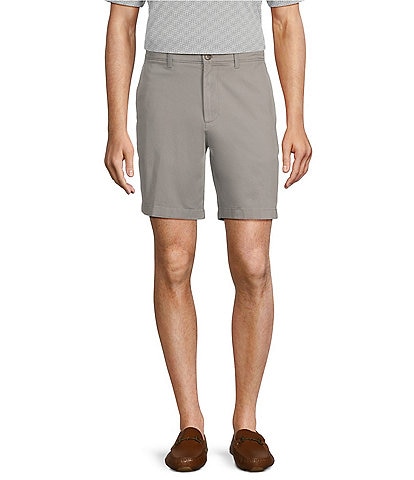 Roundtree & Yorke Casuals 8#double; Flat Front Straight Fit Chino Shorts