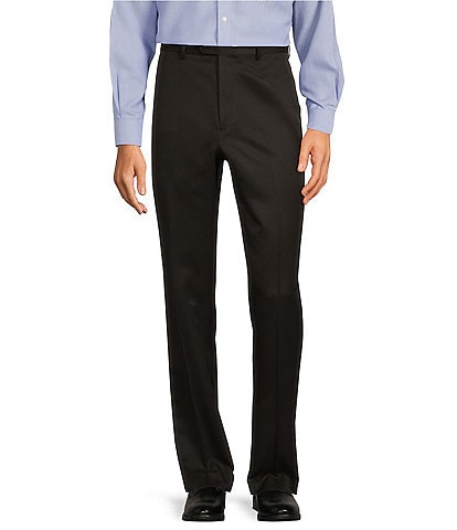 Roundtree & Yorke TravelSmart Classic Fit Non-Iron Ultimate Comfort Microfiber Flat-Front Dress Pants
