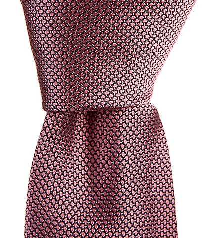 Roundtree & Yorke Duke Textured Traditional 3 1/8#double; Silk Tie