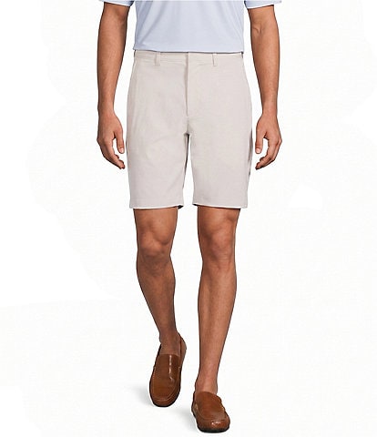 Roundtree & Yorke Flat Front 9#double; Performance Herringbone Shorts