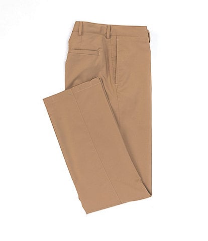 Roundtree & Yorke Performance Andrew Straight Fit Flat Front Chino Pants