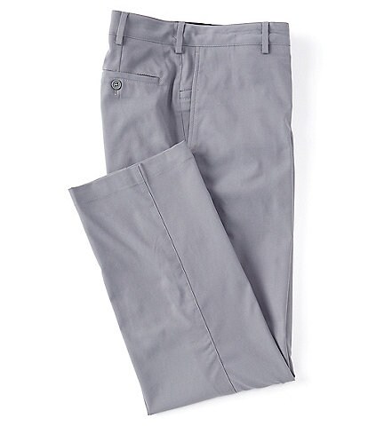 Roundtree & Yorke Flat Front Solid Performance Chino Pants