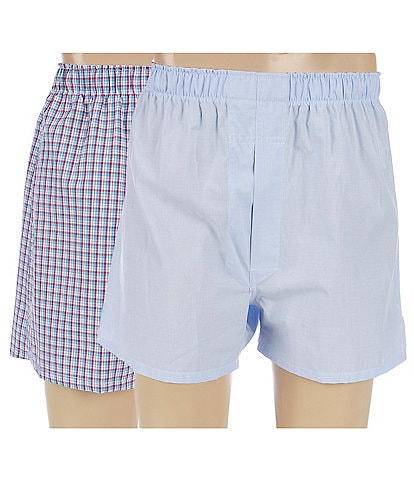 Roundtree & Yorke Full Cut 3.5#double; Inseam Boxers 2-Pack
