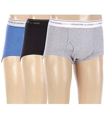 Roundtree & Yorke Full-Cut Briefs 3-Pack