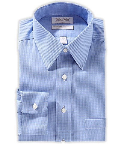 Roundtree & Yorke Gold Label Roundtree & Yorke Full-Fit Non-Iron Point Collar Textured Dress Shirt