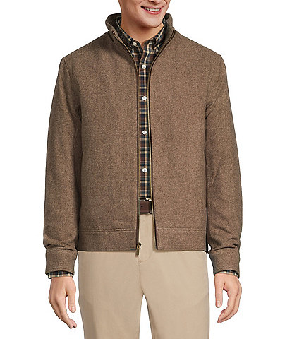 Roundtree & Yorke Herringbone Wool Hipster