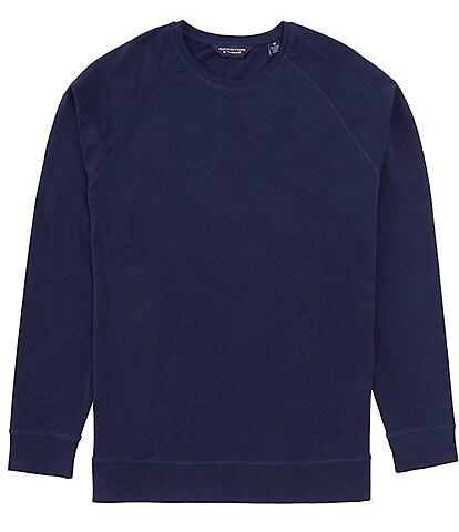 Roundtree & Yorke Long Sleeve Crew Neck Solid Pullover
