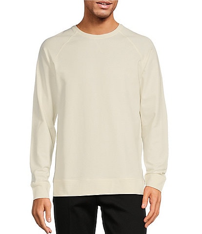 Roundtree & Yorke Long Sleeve Crew Neck Solid Pullover