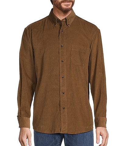 Roundtree & Yorke Long-Sleeve Polynosic Solid Henley Shirt